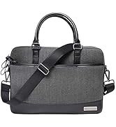 Red Lemon Premium London Executive Laptop Messenger Bag with Microfiber Leather for 13.3" ? Black