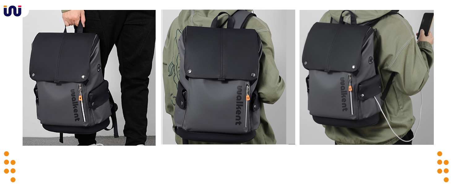 walkent 15.6 inches laptop bag anti theft water resistant scratch resistant for man and women